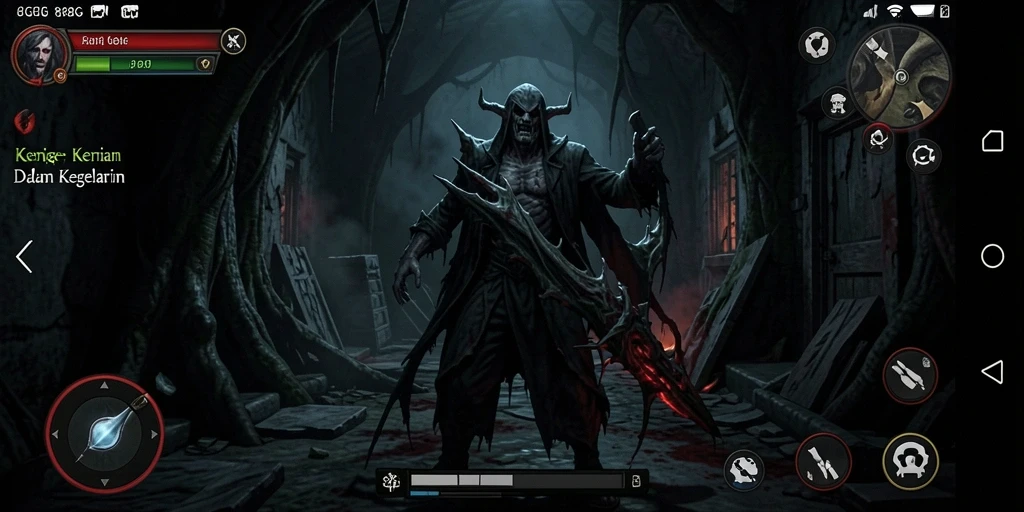 Gameplay 8G8G yang mendebarkan di dunia kegelapan.