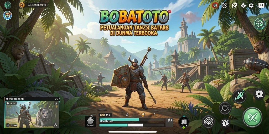 Screenshot BOBATOTO menampilkan petualangan seru di dunia terbuka.