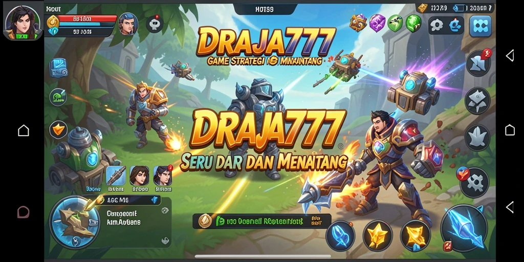 Tangkapan layar DRAJA777 menunjukkan pertempuran strategis yang seru.