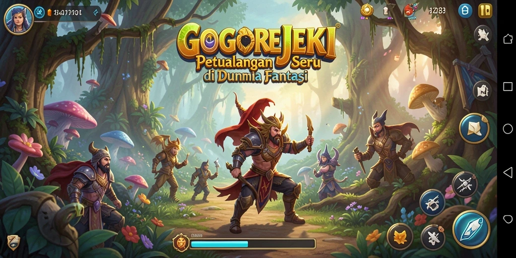 Tampilan gameplay GOGOREJEKI yang menakjubkan dan menantang.