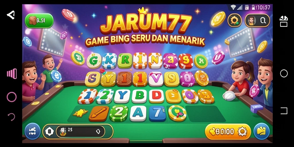Tampilan menarik dari gameplay Bingo JARUM77 yang seru.