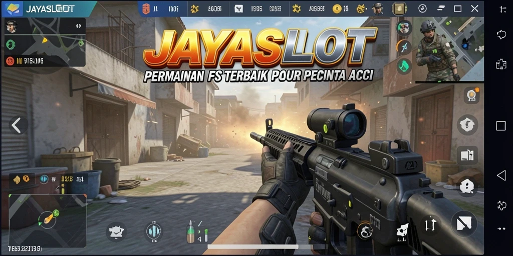 Tampilan screenshot menampilkan aksi mendebarkan dalam JAYASLOT.