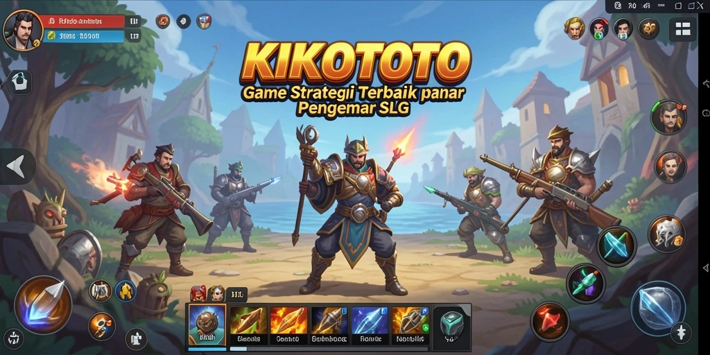 Screenshot menampilkan gameplay seru KIKOTOTO dengan strategi SLG.
