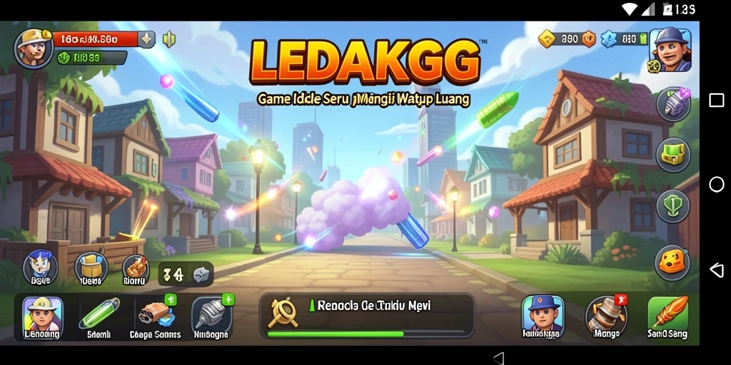 Tampilan menawan gameplay <strong>LEDAKGG</strong> yang seru dan mendebarkan.