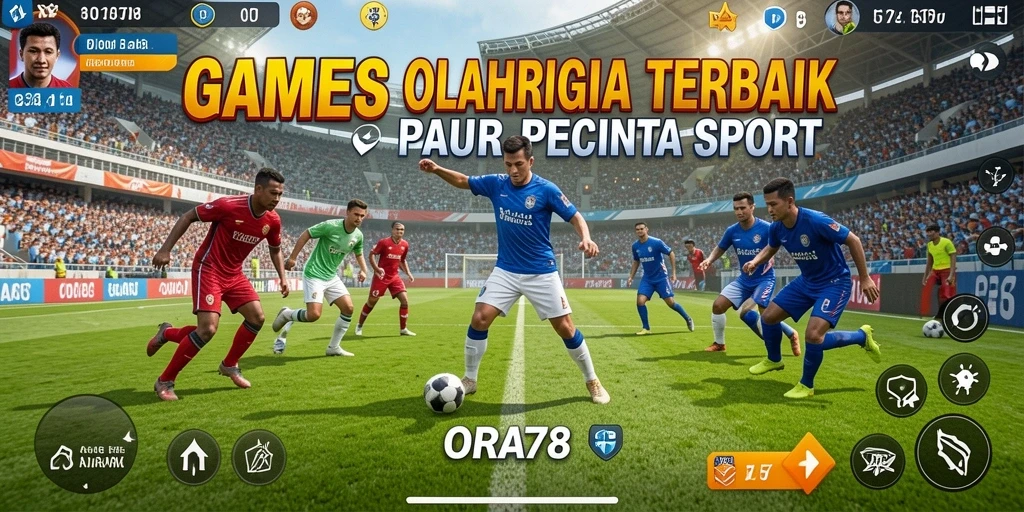 Screenshot utama ORA78 menunjukkan efek visual gameplay yang memukau.