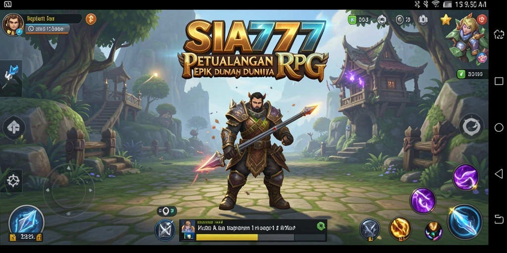 Tampilan screenshot SIA777 menampilkan aksi pertempuran seru dalam RPG.