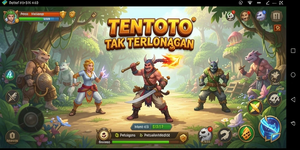 Screenshot game TENTOTO menampilkan aksi petualangan yang seru.